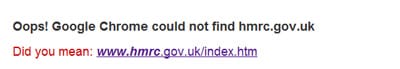 HMRC URL #fail